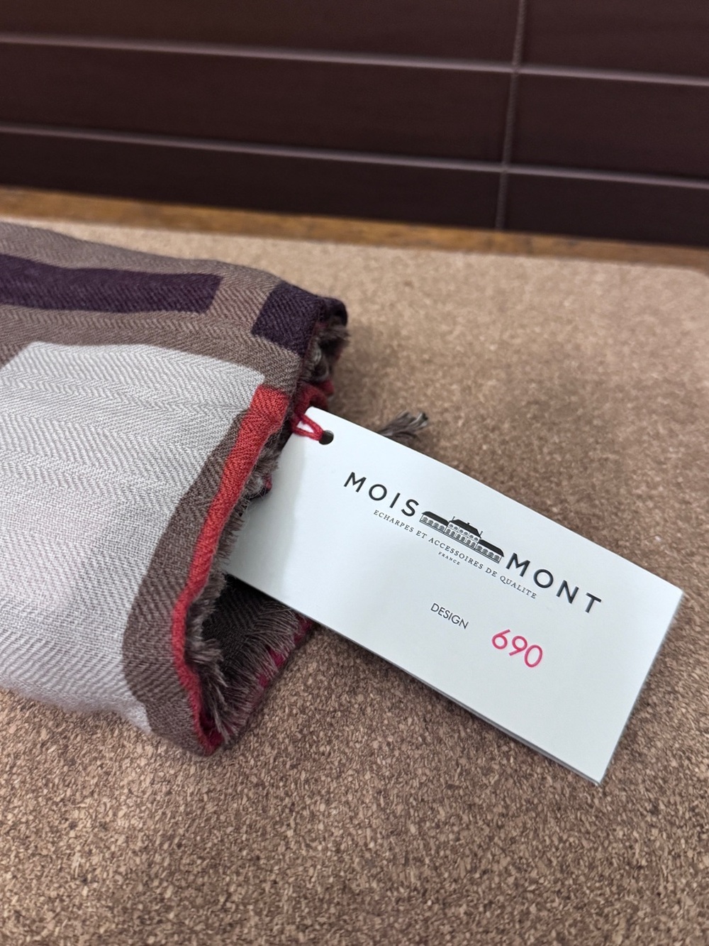 MOISMONT Scarf N°690 Plum